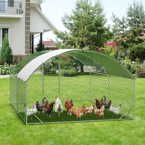 Metal chicken coop - coop, roof