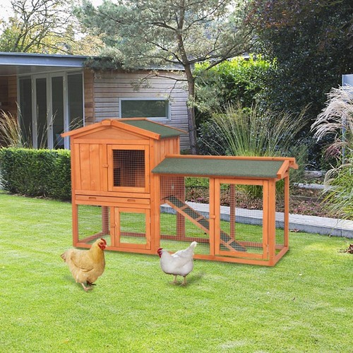 Wooden deluxe rabbit - wooden, hutch