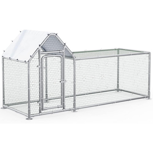 Large metal chicken coop heavy - large,