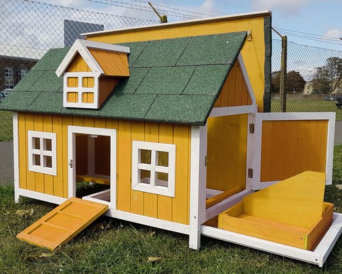 Chicken coop run - coop, house
