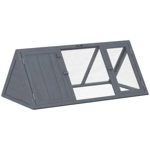 Rabbit hutch outdoor - rabbit, wooden