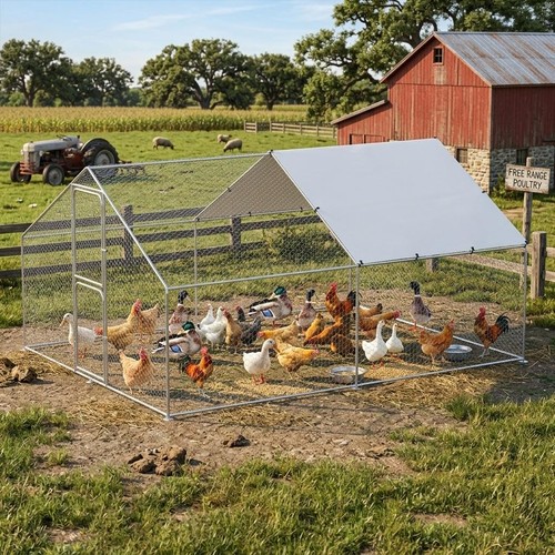 Metal chicken coop - x,