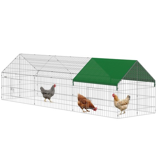 Chicken run coop with - chicken,