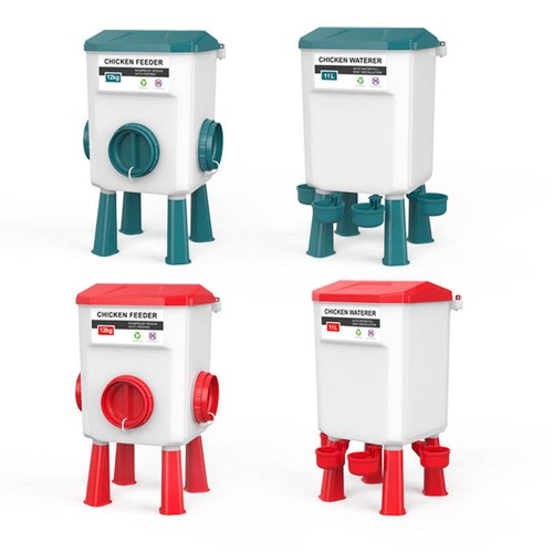 Chicken poultry feeder drinker - chicken,