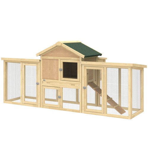 Pawhut wooden chicken - pawhut, 80"