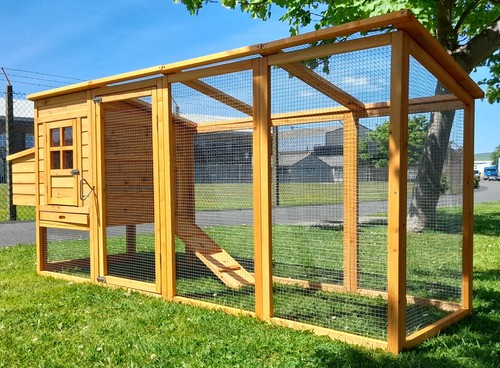 Large chicken coop run hen - chicken,