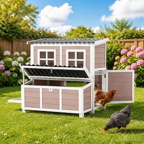 40in wooden chicken coop with - 40in,