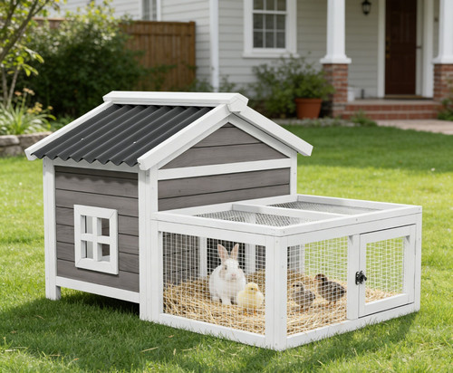 Wooden chicken coop cage - 41"wooden,