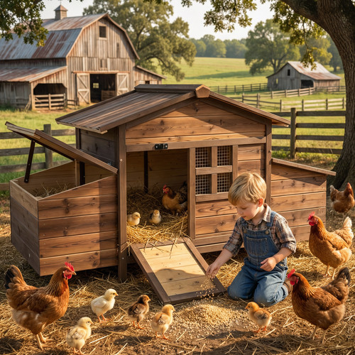Chicken coop large - large, wooden