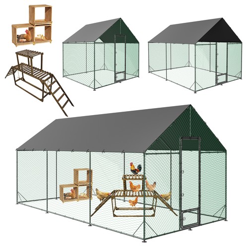 Metal chicken run pen walk - metal, walk-in