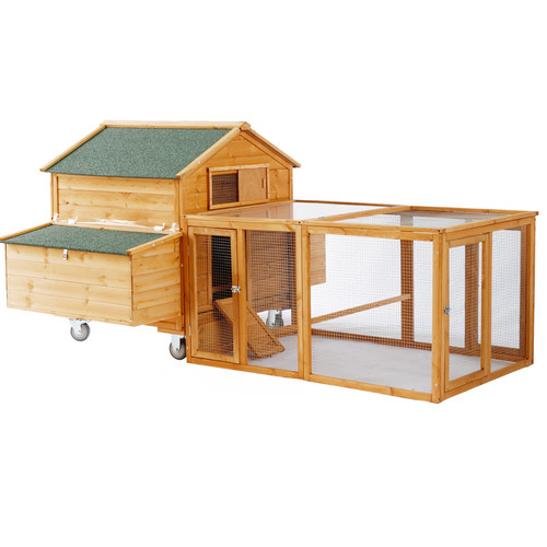 Large chicken coop - large, wheels