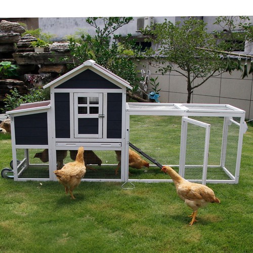 Mobile chicken coop w 2 - 80'',