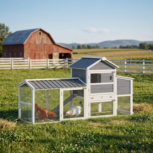 Outdoor wooden chicken - wooden,