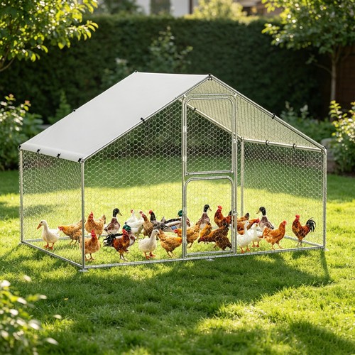 5x10 large metal - metal, chicken
