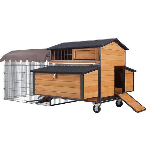 Chicken coop with run large - coop,
