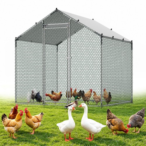 Vevor large metal chicken coop - metal,