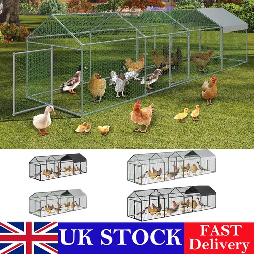 Metal chicken run cage walk - metal,