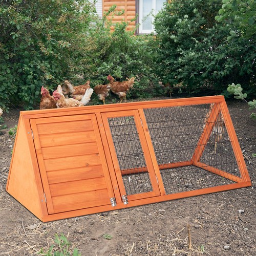 Wooden rabbit hutch - 50",