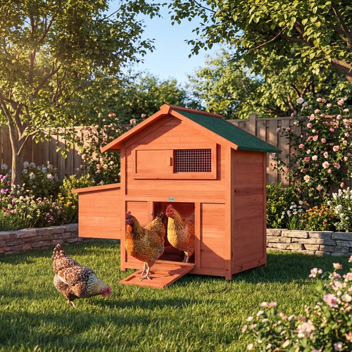 Chicken coop wooden hen - hen, house