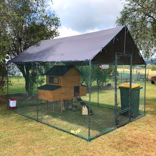 Metal chicken coop 9x13 - metal, 9x13.3x10ft