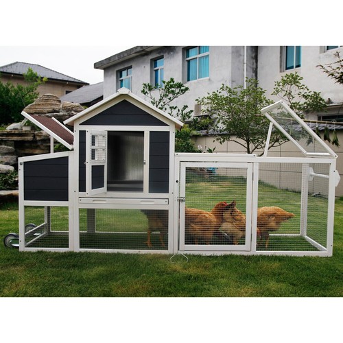 Mobile chicken coop w - 80'',